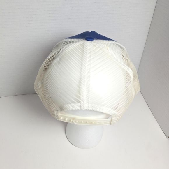 Pabst Blue Ribbon Pbr Trucker Hat Cap Snapback Foam Mesh EUC Vintage - Picture 3 of 8